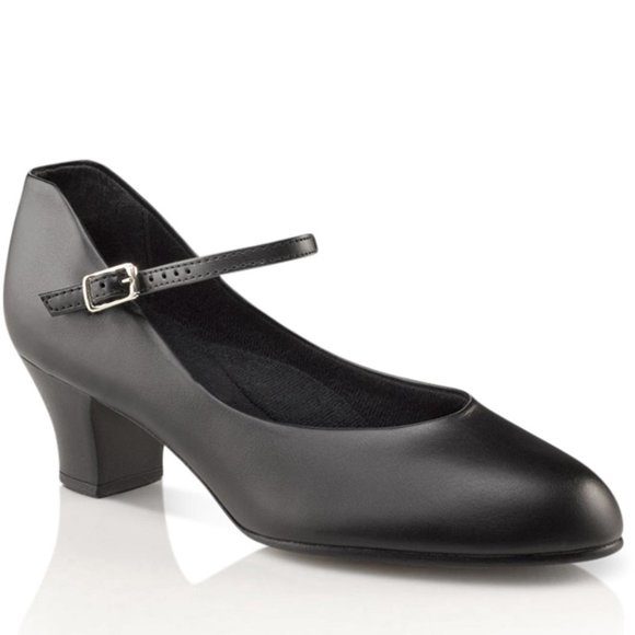 Capezio Shoes - 8.5W 8.5 WIDE Capezio Jr. Footlight Style # 550 Black Character Dance Shoes